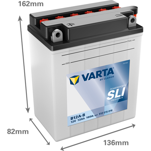 VARTA 512015016K544 Starter Battery for HONDA