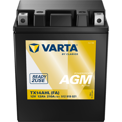 VARTA 512919021K542 Starter Battery for APRILIA BENELLI BMW CAGIVA DUCATI GILERA HONDA KAWASAKI LAVERDA MOTORCYCLES MALAGUTI MOT