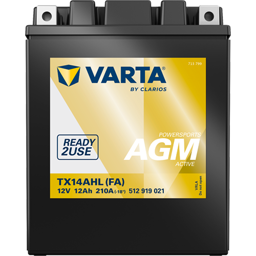 VARTA 512919021K542 Starter Battery for APRILIA BENELLI BMW CAGIVA DUCATI GILERA HONDA KAWASAKI LAVERDA MOTORCYCLES MALAGUTI MOT