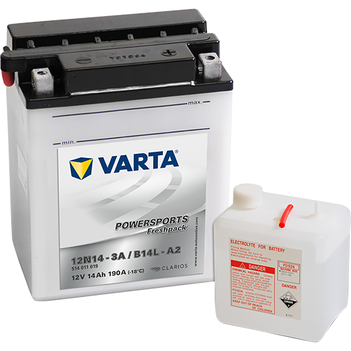 VARTA 514011019I314 Starter Battery for APRILIA BENELLI BMW CAGIVA DUCATI GILERA HONDA KAWASAKI LAVERDA MOTORCYCLES MALAGUTI MOT