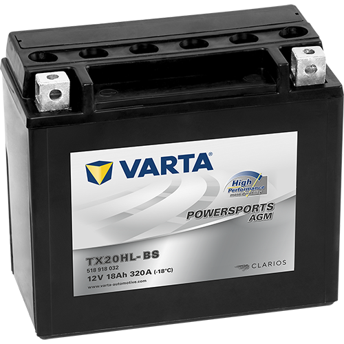 VARTA 518918032I314 Starter Battery for BUELL HARLEY-DAVIDSON HERCULES HONDA INDIAN KAWASAKI MOTO GUZZI MOTO-MORINI TRIUMPH VICT