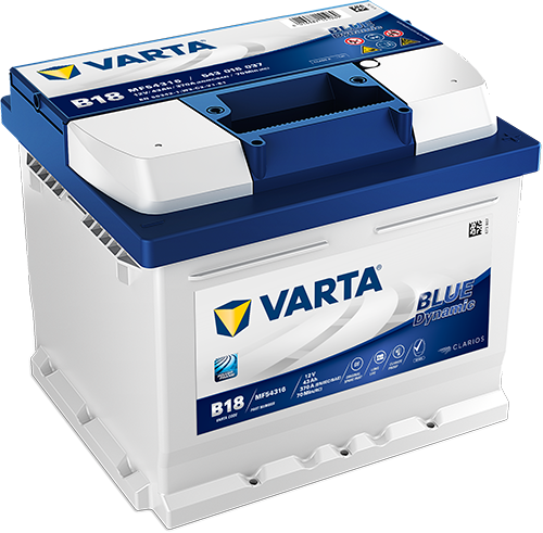 VARTA 543016037G502 Starter Battery for AIXAM AUTOBIANCHI CHEVROLET CITROËN DACIA FIAT FORD INNOCENTI LANCIA LEXUS LIGIER MICROC