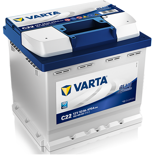 VARTA 5524000473132 Starter Battery for ABARTH ALFA ROMEO AUDI AUTOBIANCHI BARKAS BENTLEY BMW CHEVROLET CHRYSLER CITROËN DACIA D
