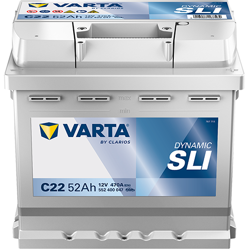 VARTA 552400047K262 Starter Battery for ABARTH ALFA ROMEO AUDI AUTOBIANCHI BARKAS BENTLEY BMW CHEVROLET CHRYSLER CITROËN DACIA D