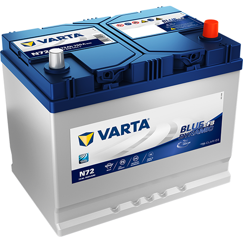 VARTA 572501076D842 Starter Battery for ACURA BYD EMGRAND GEELY HONDA HONDA (GAC) HYUNDAI INFINITI ISUZU KIA LEXUS MAZDA MITSUBI