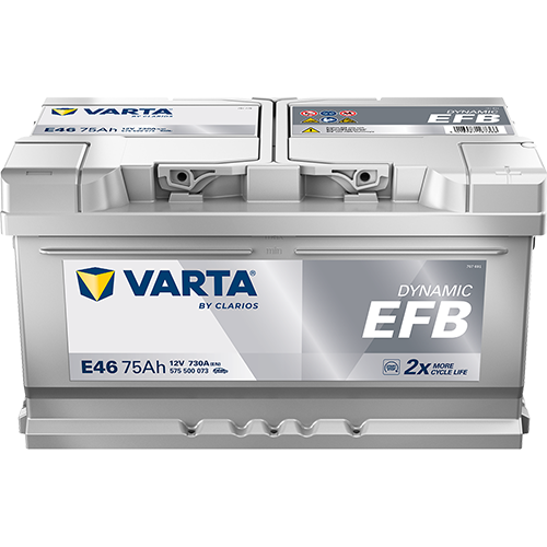 VARTA 575500073K262 Starter Battery for CHEVROLET FORD JAGUAR LDV NISSAN OPEL PEUGEOT PORSCHE SAAB VAUXHALL VOLVO VW