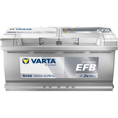 VARTA 605500095K262 Starter Battery for CITROËN FIAT OPEL PEUGEOT VAUXHALL