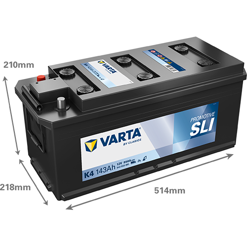 VARTA 643033095K182 Starter Battery for ASTRA FENDT FIAT INTERNATIONAL HARV. IVECO JOHN DEERE RENAULT TRUCKS ZETOR
