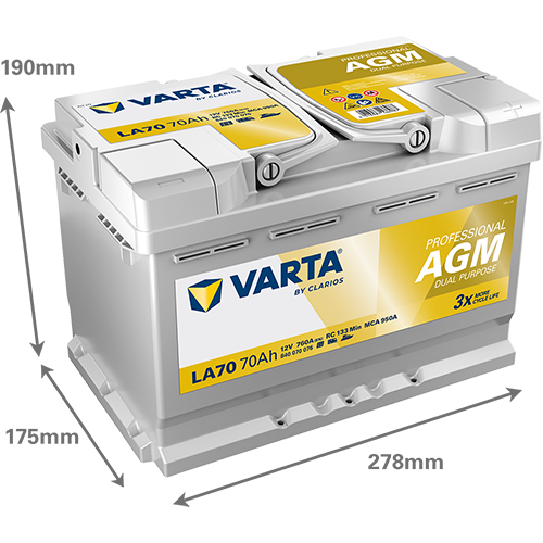 VARTA 840070076K312 Starter Battery