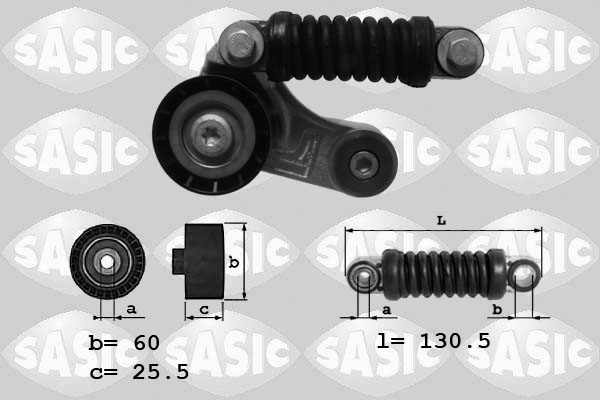 SASIC 1624048 Tendicinghia, Cinghia Poly-V-Tendicinghia, Cinghia Poly-V-Ricambi Euro