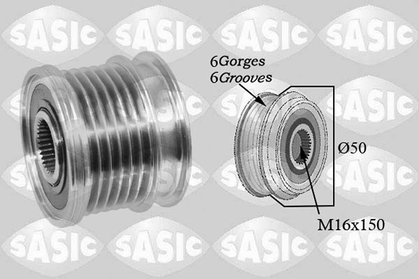 SASIC 1676023 Puleggia cinghia, Alternatore