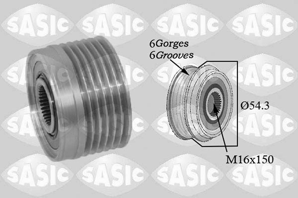 SASIC 1676031 Puleggia cinghia, Alternatore