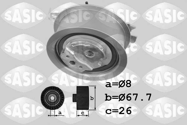 SASIC 1706070 Rullo tenditore, Cinghia dentata-Rullo tenditore, Cinghia dentata-Ricambi Euro