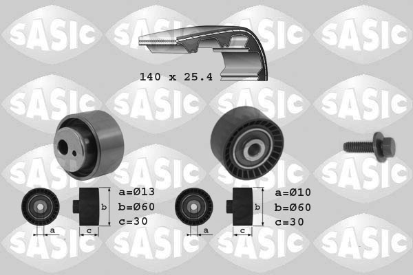 SASIC 1750009 Kit cinghie dentate