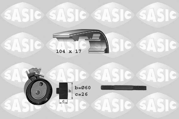 SASIC 1750018 Kit cinghie dentate