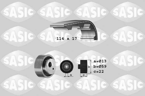 SASIC 1750024 Kit cinghie dentate