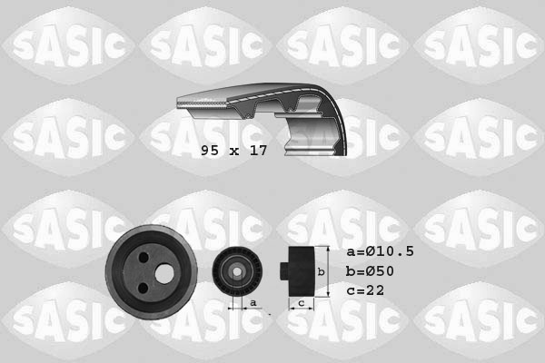 SASIC 1754005 Kit cinghie dentate-Kit cinghie dentate-Ricambi Euro