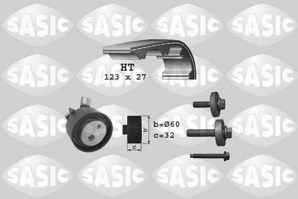 SASIC 1754010 Kit cinghie dentate-Kit cinghie dentate-Ricambi Euro