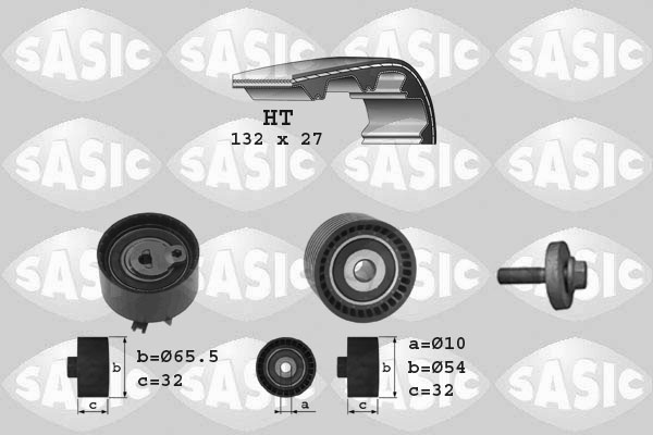 SASIC 1754012 Kit cinghie dentate-Kit cinghie dentate-Ricambi Euro