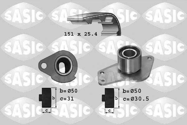 SASIC 1754015 Kit cinghie dentate