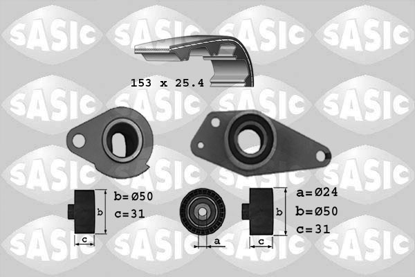 SASIC 1754018 Kit cinghie dentate