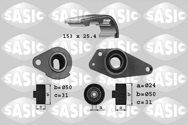 SASIC 1754019 Kit cinghie dentate-Kit cinghie dentate-Ricambi Euro