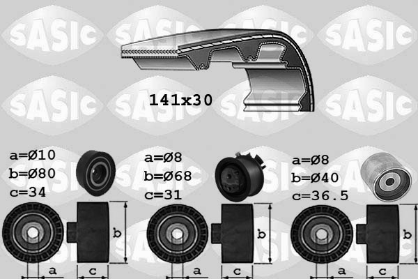 SASIC 1756021 Kit cinghie dentate-Kit cinghie dentate-Ricambi Euro