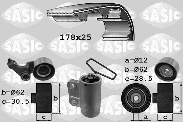 SASIC 1756031 Kit cinghie dentate