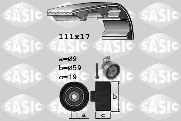 SASIC 1756061 Kit cinghie dentate