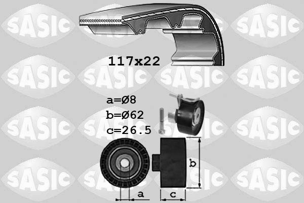 SASIC 1756069 Kit cinghie dentate