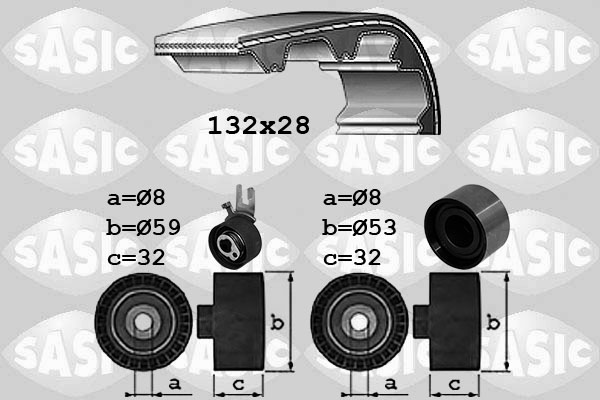 SASIC 1756078 Σετ οδοντωτού ιμάντα for VOLVO
