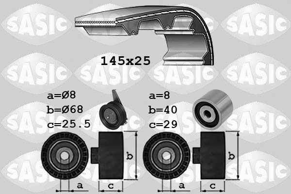 SASIC 1756085 Σετ οδοντωτού ιμάντα for AUDI SEAT SKODA VW