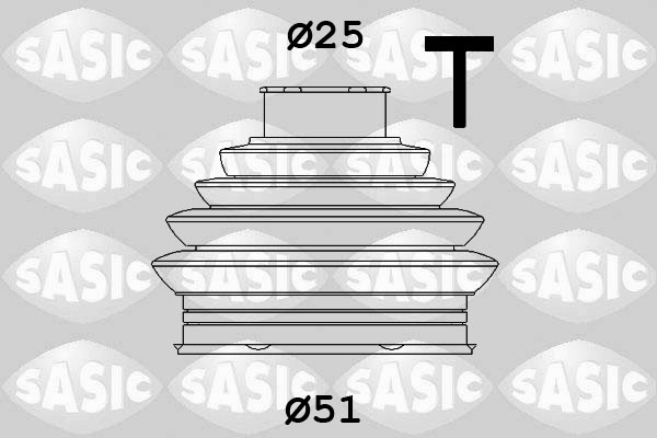 SASIC 1906103 Kit cuffia, Semiasse