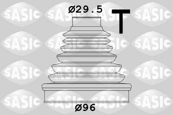 SASIC 1906117 Kit cuffia, Semiasse