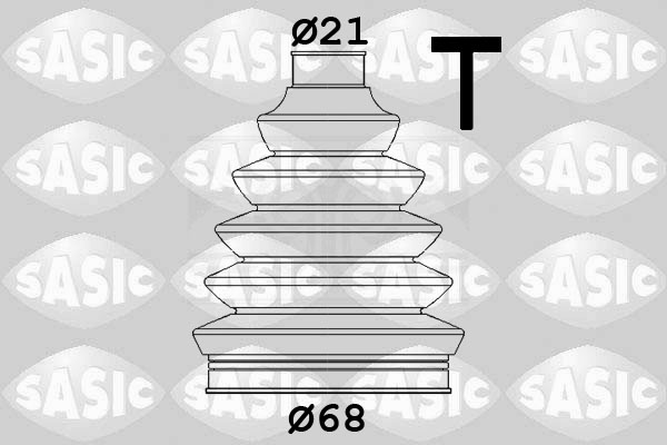 SASIC 1906165 Kit cuffia, Semiasse-Kit cuffia, Semiasse-Ricambi Euro