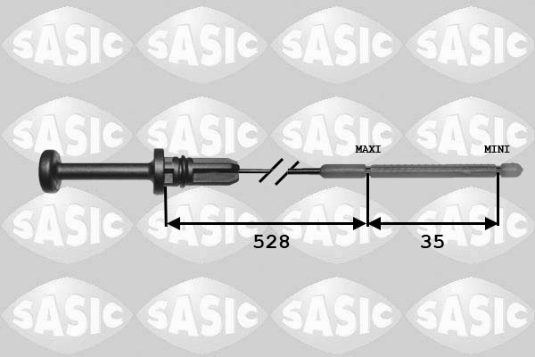 SASIC 1940007 Asta controllo livello olio-Asta controllo livello olio-Ricambi Euro