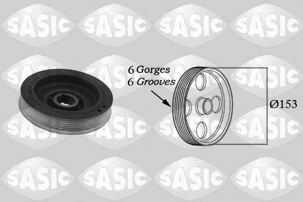 SASIC 2150002 Puleggia cinghia, Albero a gomiti-Puleggia cinghia, Albero a gomiti-Ricambi Euro