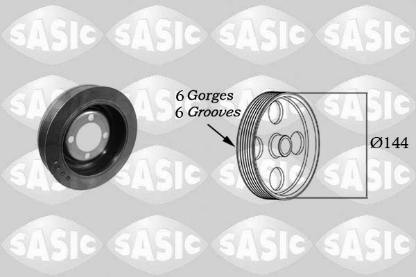 SASIC 2150032 Puleggia cinghia, Albero a gomiti-Puleggia cinghia, Albero a gomiti-Ricambi Euro