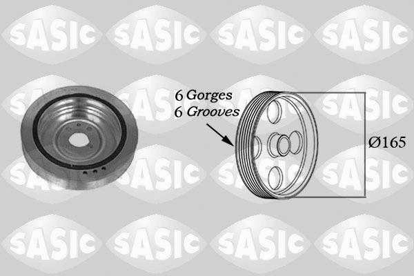 SASIC 2156014 Puleggia cinghia, Albero a gomiti-Puleggia cinghia, Albero a gomiti-Ricambi Euro