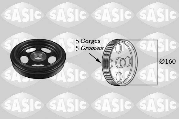 SASIC 2156023 Puleggia cinghia, Albero a gomiti