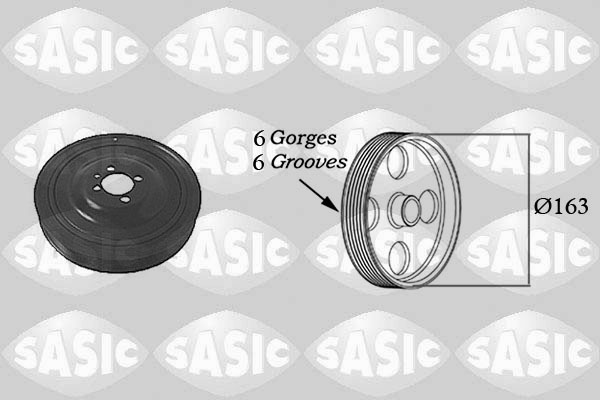 SASIC 2156029 Puleggia cinghia, Albero a gomiti