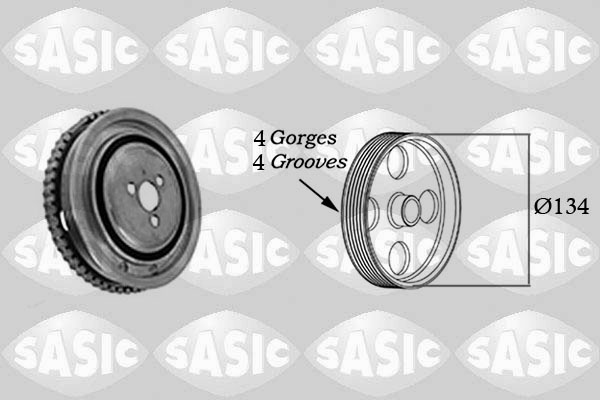 SASIC 2156050 Puleggia cinghia, Albero a gomiti-Puleggia cinghia, Albero a gomiti-Ricambi Euro