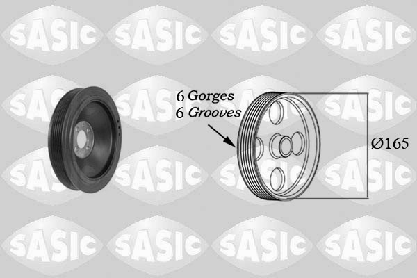 SASIC 2156079 Puleggia cinghia, Albero a gomiti-Puleggia cinghia, Albero a gomiti-Ricambi Euro