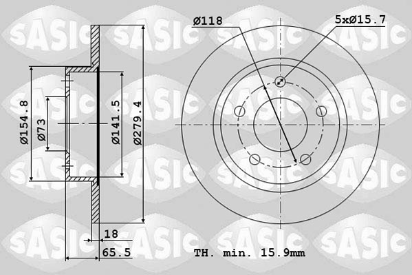 SASIC 2464J84J Discofreno