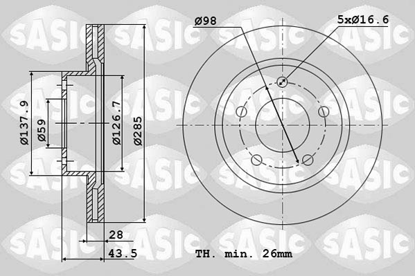 SASIC 2464P24J Discofreno