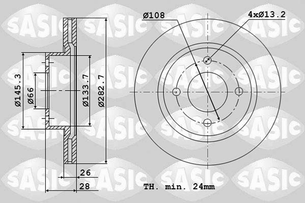 SASIC 2464R74J Discofreno