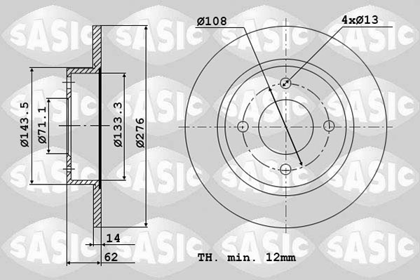 SASIC 2464W44J Discofreno