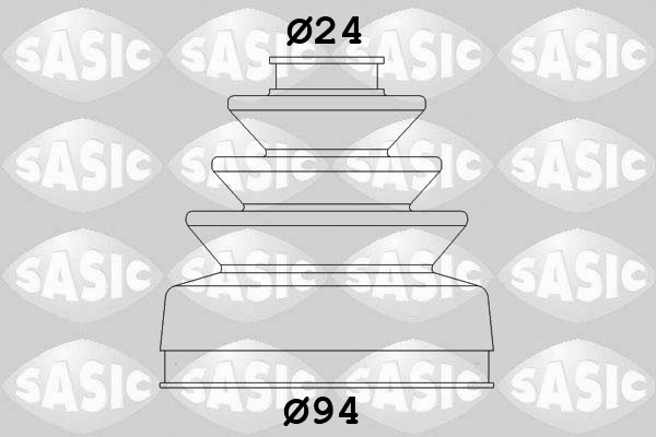 SASIC 2873493 Kit cuffia, Semiasse-Kit cuffia, Semiasse-Ricambi Euro