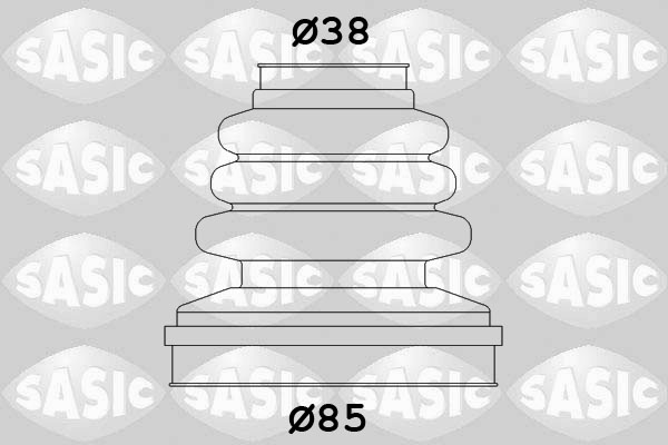 SASIC 2873803 Kit cuffia, Semiasse-Kit cuffia, Semiasse-Ricambi Euro