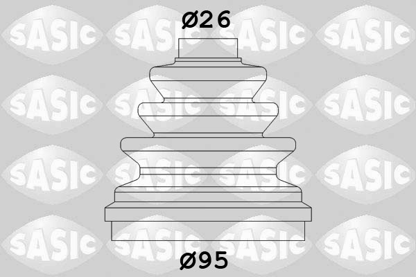 SASIC 2933953 Kit cuffia, Semiasse-Kit cuffia, Semiasse-Ricambi Euro